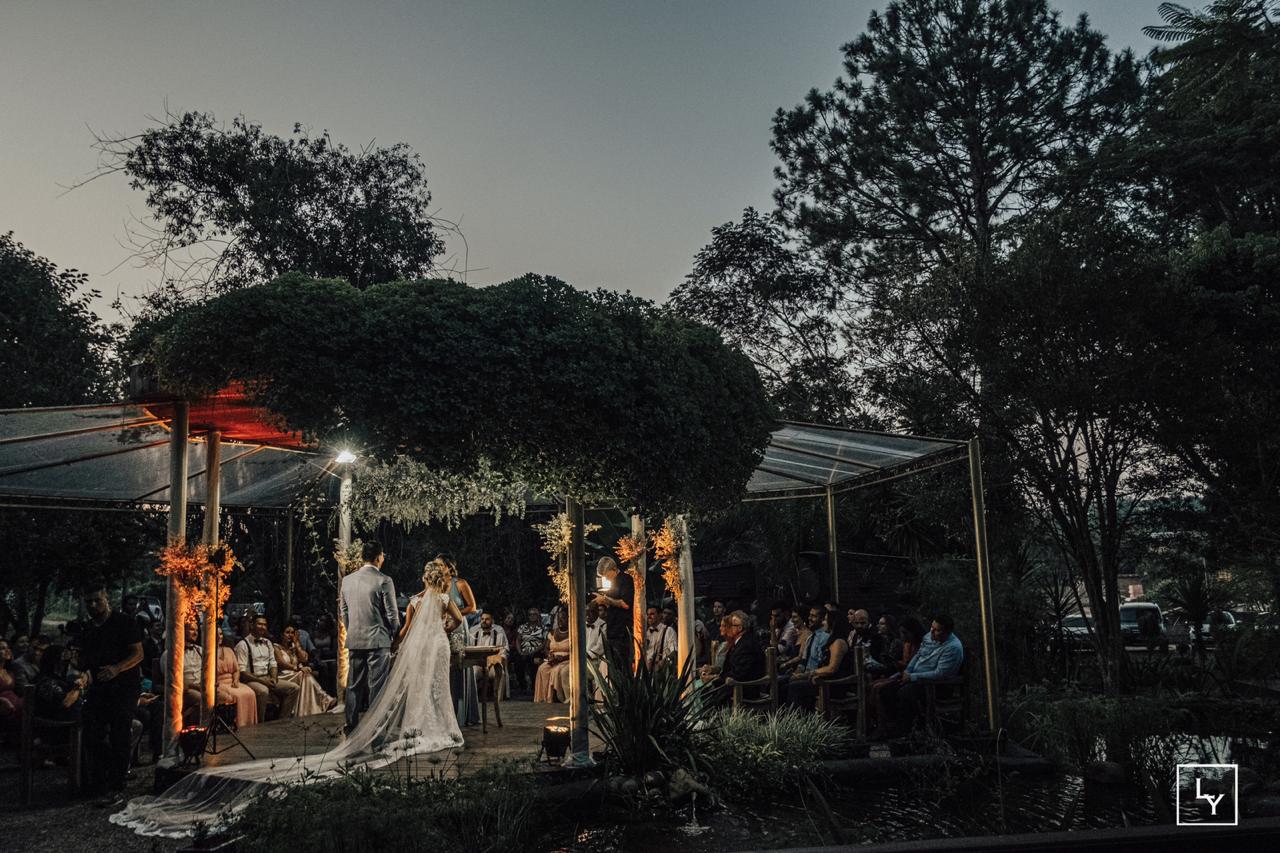 Vista do altar ao entardecer